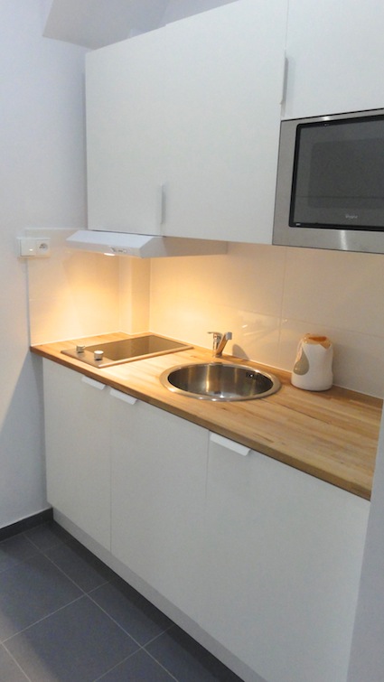 modern kitchen corner